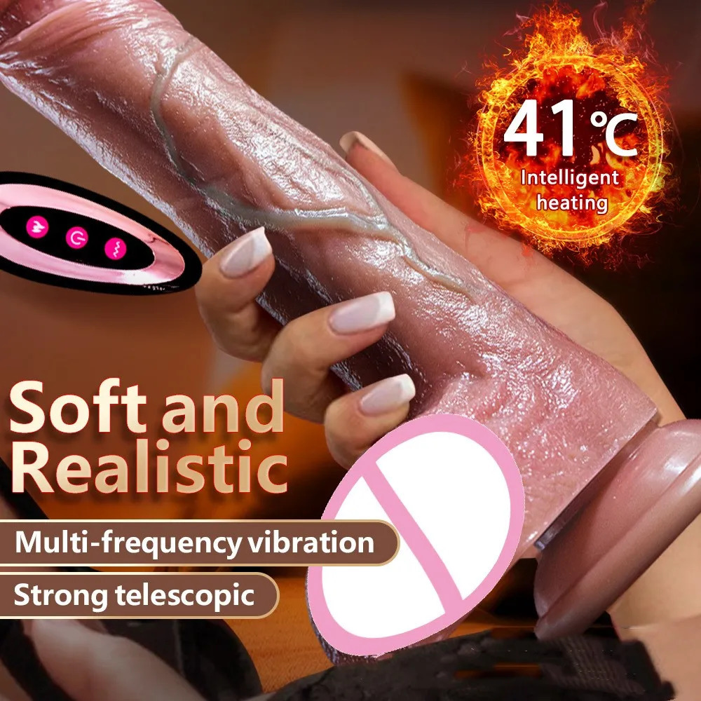 Vibrators Wireless Remote Control Vagina Dildo Sex Toys for 18 Women Clitoris Silicone Penis Dick Cock Telescopic Heating Pussy 231018