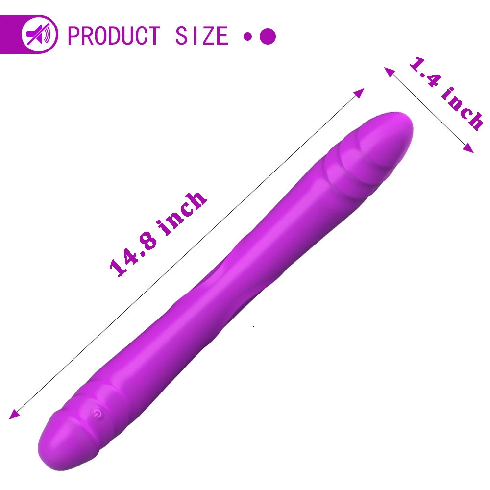 Vibrators Realistic DoubleEnded Dildo Vibrator for Women Lesbian Strapless Strapon Remote Control Sex Toys Couples 231018
