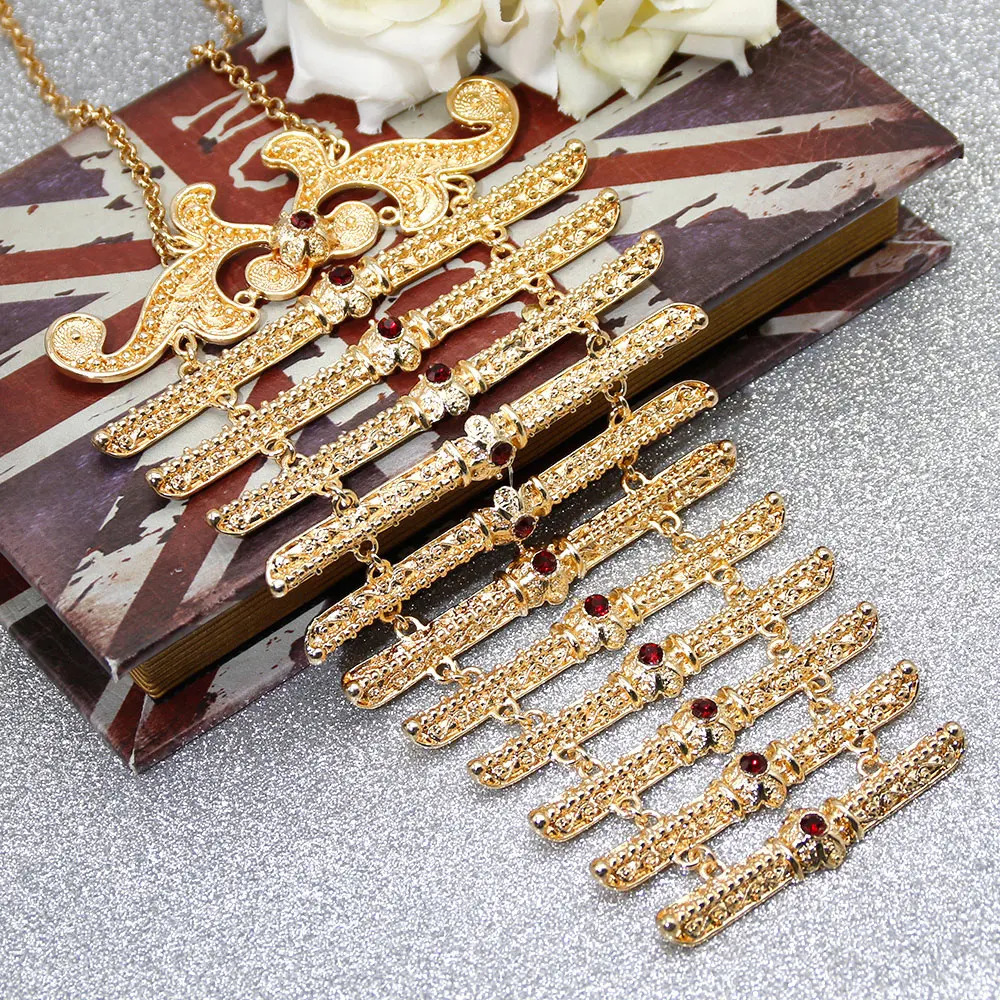 Other Fashion Accessories Sunspicems Caucasus Women Belt Breastplate Bride Jewelry Sets Ethnic Wedding Dress Belt Necklace Turkish Chest Bibs Waist Ch