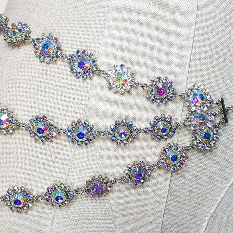 Other Fashion Accessories Sparkle Belly Dance Waist Chain Belt Shine Layered Rhinestone Body Jewelry Accessories Bikini Chain Adjusyable for Women Gir