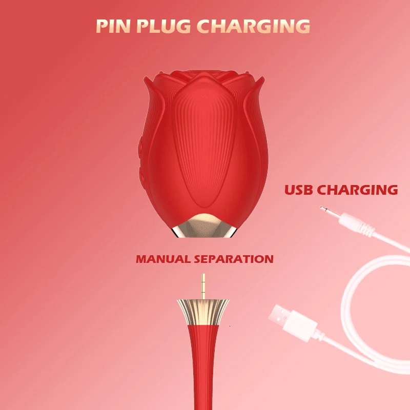 Vibrators Rose Sucking Vibrator for Women Nipple Clit Stimulator Vibrating Egg Dildo Clitoris Sucker Vibator Sex Toy 231018