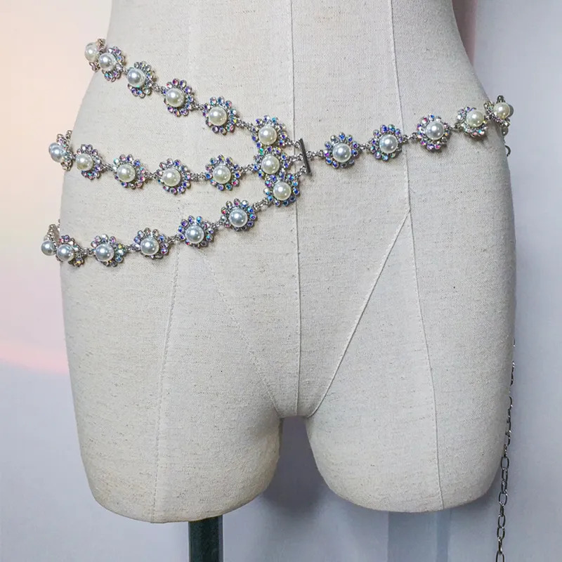 Other Fashion Accessories Sparkle Belly Dance Waist Chain Belt Shine Layered Rhinestone Body Jewelry Accessories Bikini Chain Adjusyable for Women Gir