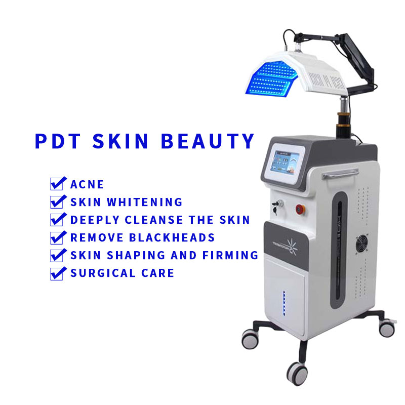 7 Colors LED Beauty Care Wrinkle Reduce Smoothing Oil Reduction Deep Cleaning Skin Anti-aging Photon Beauty Salon with 273PCS Beads