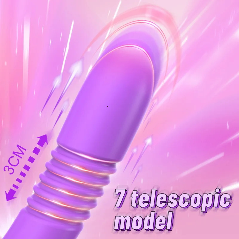 Vibrators Dildo Vibrator For Women Anal Sex Toy Telescopic Rotating Vagina G Spot Massage Clitoris Stimulator Remote Vibrating Masturbator 231018