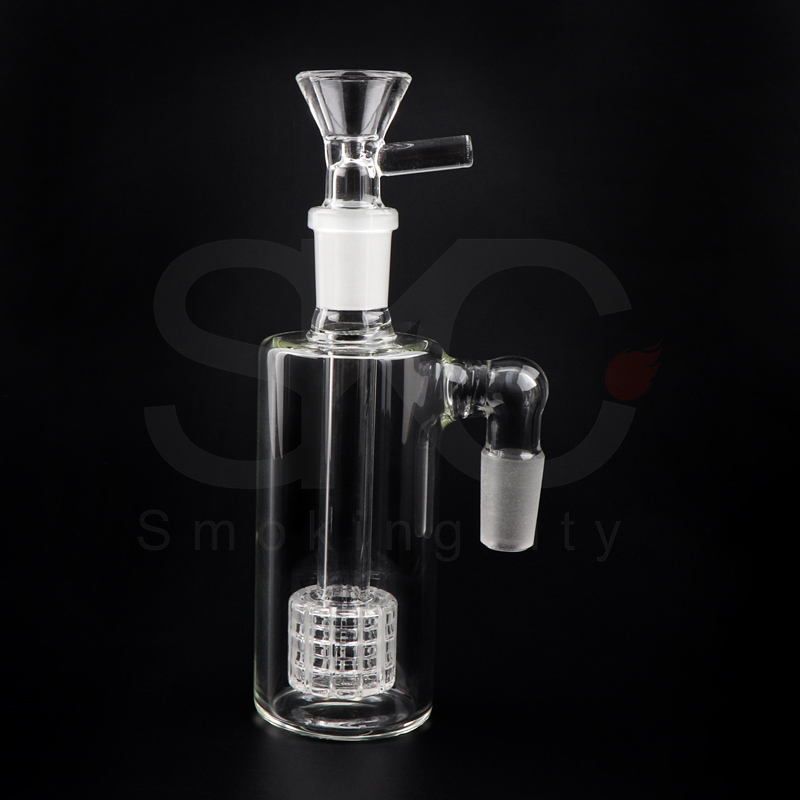 ash catchers Ash Catcher 14mm 18mm Thick Pyrex Clear Bubbler Ashcatcher with Glass Bowl For Dab Rigs Bongs Pipes