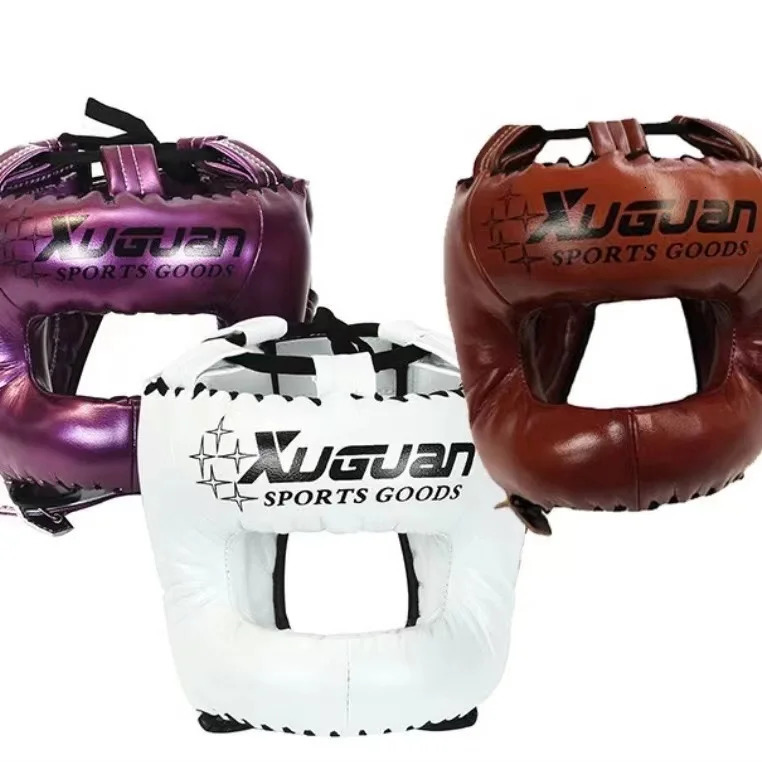 Protective Gear Boxing training head guard protective gear adult boxing headgear karate helmet beam closed full protection sparring helmet 231018