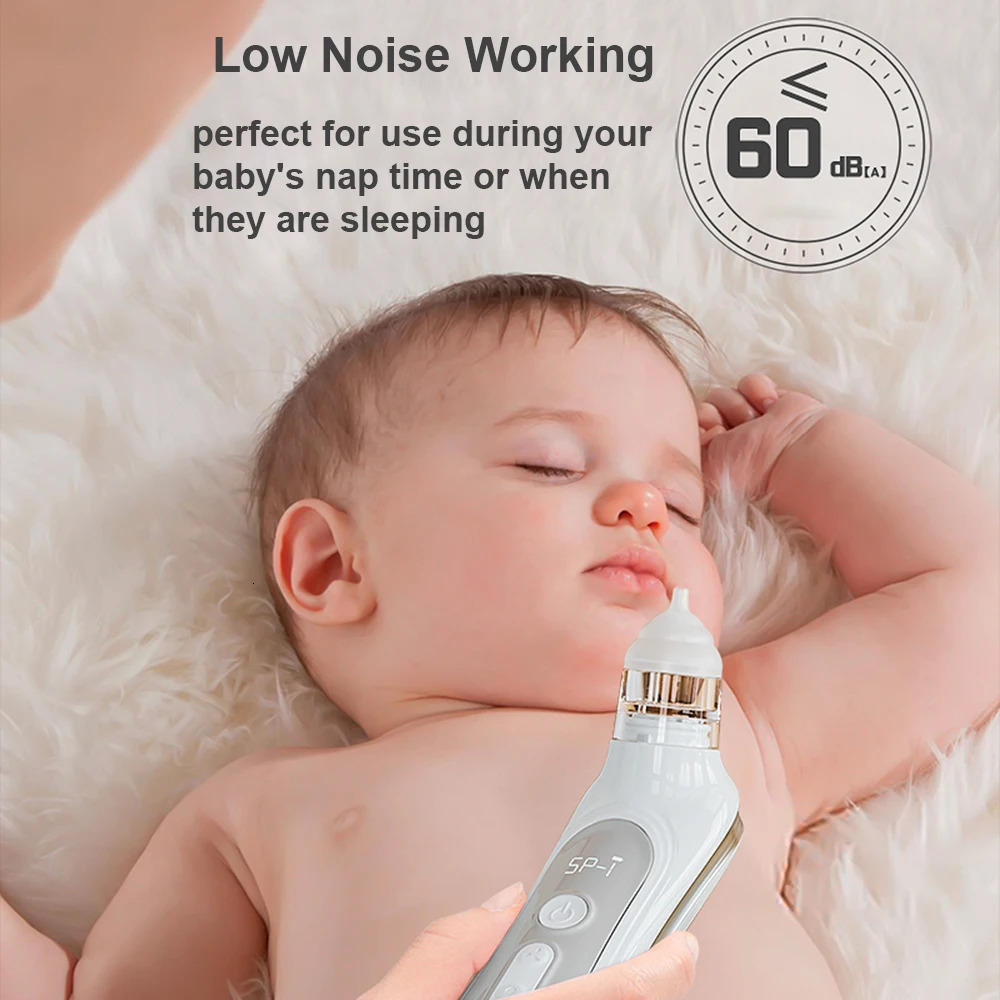 Nasal Aspirators# Electric Baby Nasal Aspirator Automatic Nose Sucker Cleaner for Infants 5 Suction Levels Low Noise with Soothing Music Light 231019