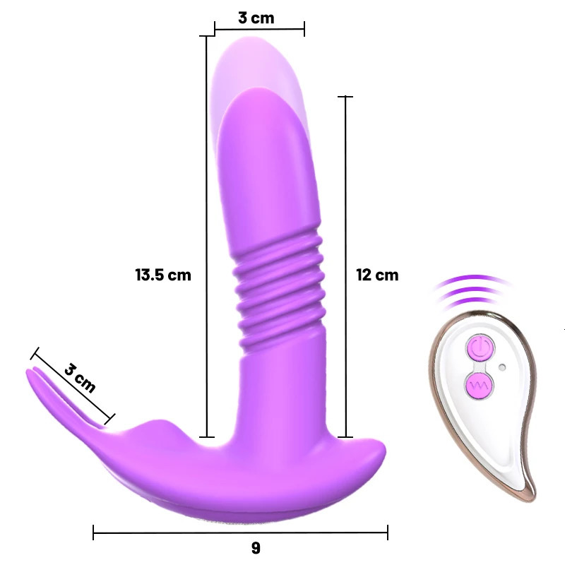 Vibrators Dildo Vibrator For Women Anal Sex Toy Telescopic Rotating Vagina G Spot Massage Clitoris Stimulator Remote Vibrating Masturbator 231018