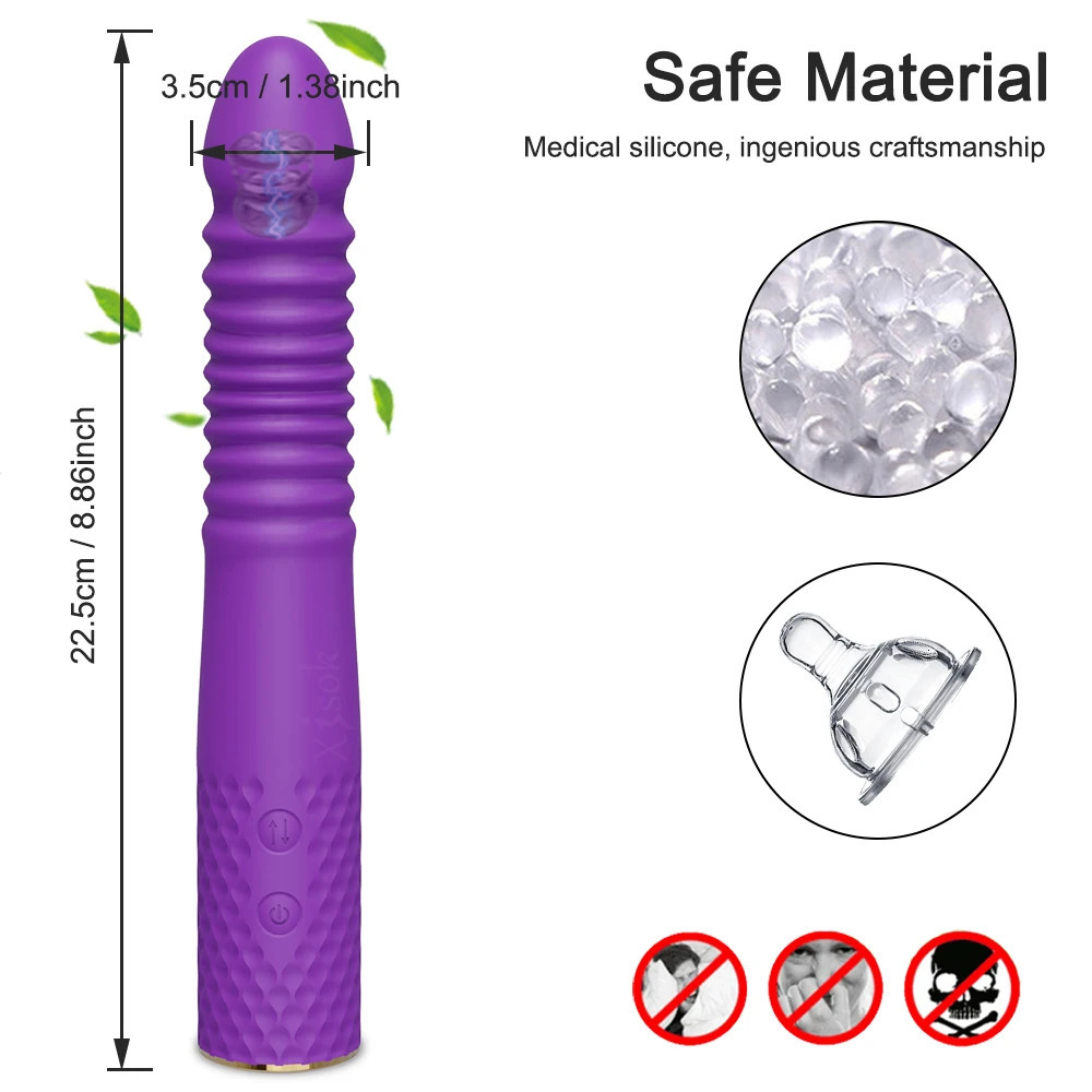 Vibrators Sex Automatic Telescopic Thrusting Dildo Vibrator Massager G Spot Retractable Female Masturbation Toys Adult for Women 231018