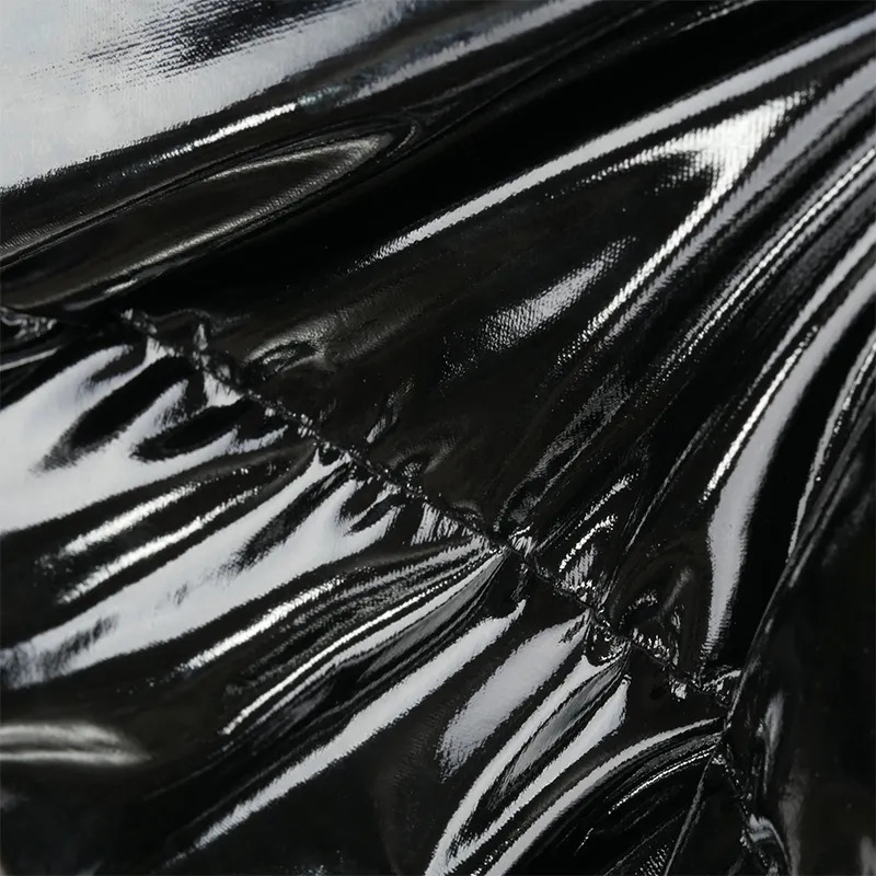 Women's Down Parkas BUILDINGB Y2K Winter PU Glossy Standing Collar Casual Thickened Filled Women Jacket 231018