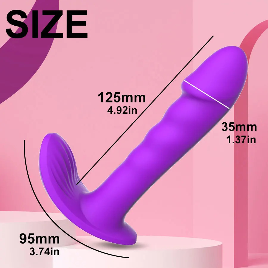 Vibrators Strong Dual Motor Wearable Dildo Vibrator for Woman Remote Control G Spot Clitoris Stimulator Mute 10 Speeds Panties Vibrating 231018