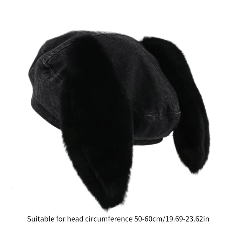 Berets Lovely Casual Y2k Girls Hat with Plush Autumn Woman French Hat 231018