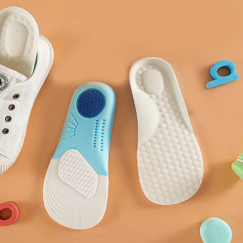 Shoe Parts Accessories Kids Memory Foam Insoles Children Orthopedic Breathable Flat Foot Arch Support Insert Sport Shoes Running Pads Care Cushion 231