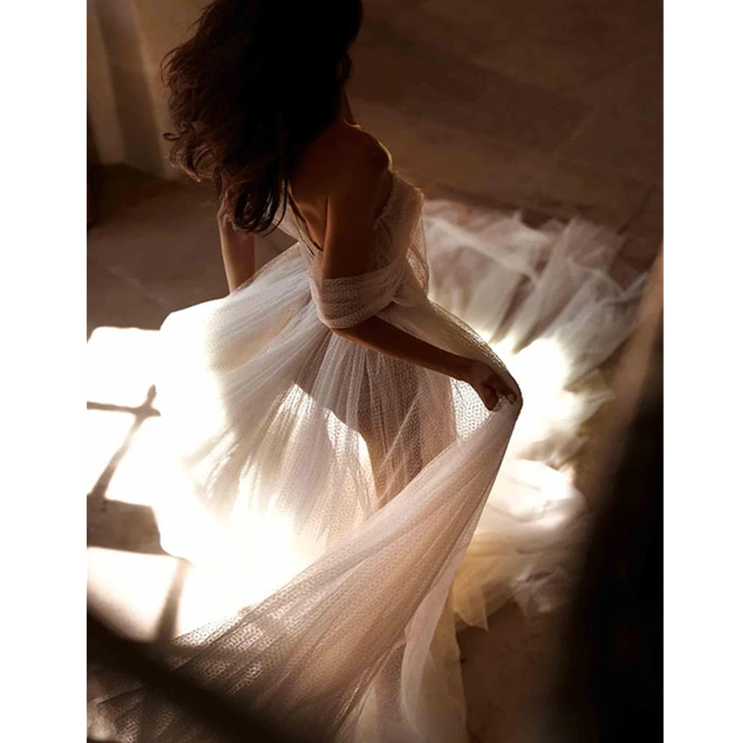 Classic Sleeveless High Low Satin Wedding Dress For Bride Elegant Backless Sweep Train Vestido De Novia