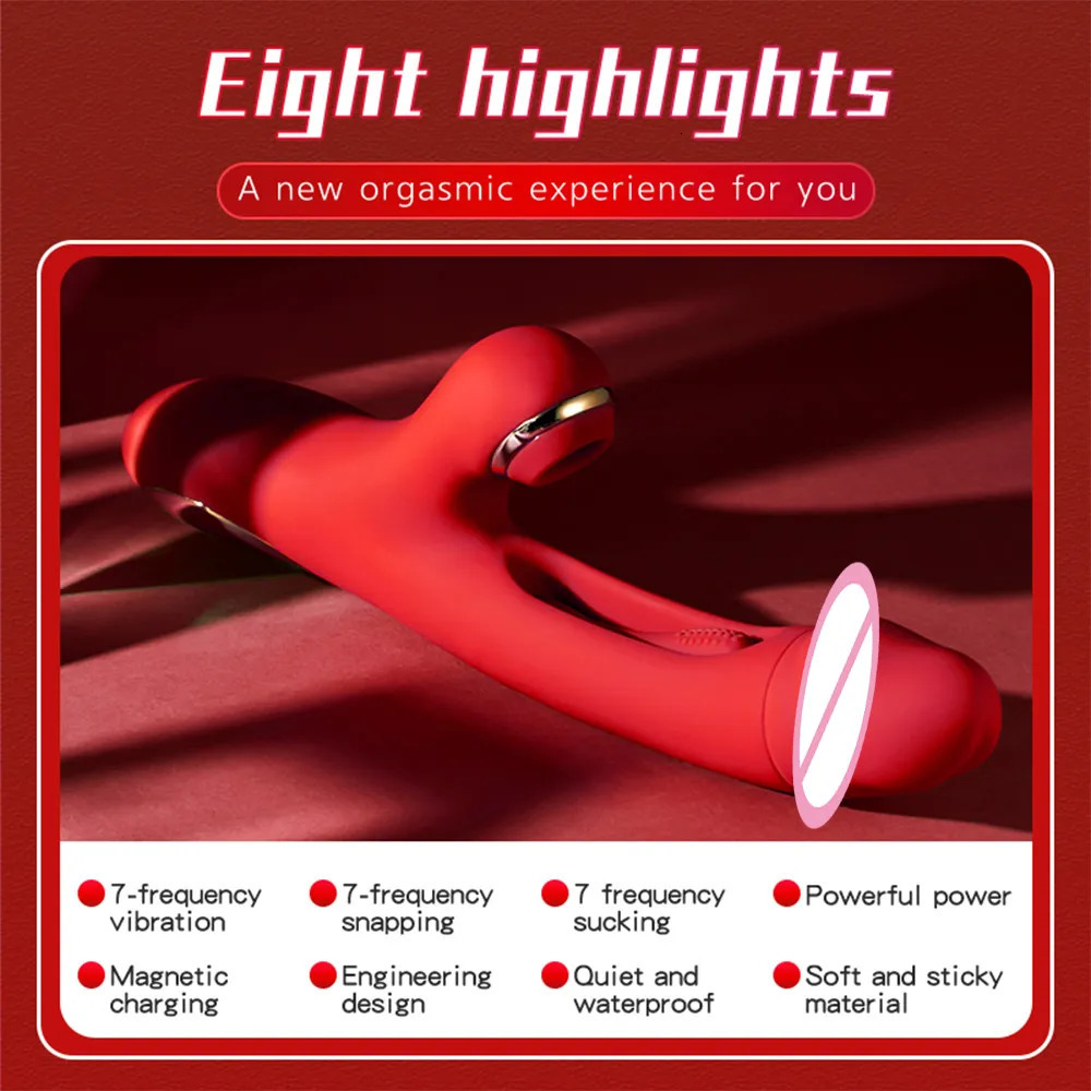 Vibrators AAV 3 in 1 Rabbit Vibrator Strong Sucking Clit Stimulator Powerful Patting G Spot Vibrating Dildo Massager for Women 231018