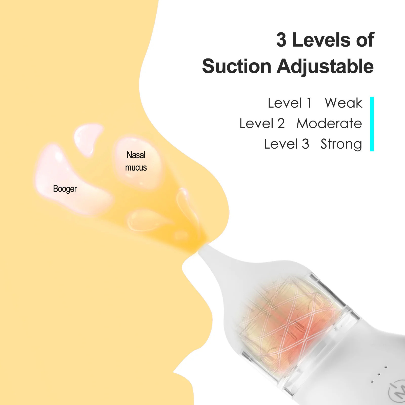 Nasal Aspirators# YOUHA Q2 Electric Baby Nasal Aspirator Nose Cleaner Nose Sucker with Extra Aspirator Tip for born Infants Toddler 231019