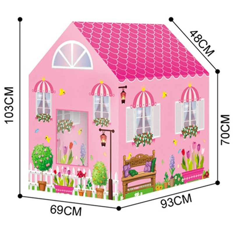 Toy Tents Portable Kids Tent Folding Kids Tents Play House Large Playhouse Indoor Outdoor Tent Christmas Birthday Gift for Kids Boys Girls 231019 - view 7