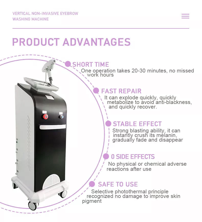 Nd yag Laser Tattoo Removal Skin Rejuvenation 1064 nm 532 nm Tattoo Removal Machine Laser Picosecond Pigment Removal Machine Spot Removal