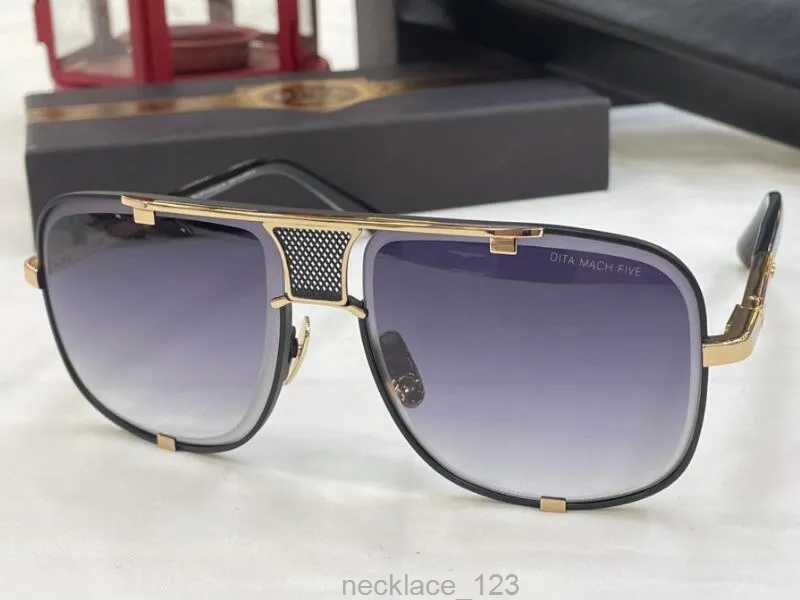 2023 Realfine 5A Eyewear Dita Mach-Five DRX-2087 Luxury Designer Sunglasses For Man Woman With Glasses Cloth Box VM7L