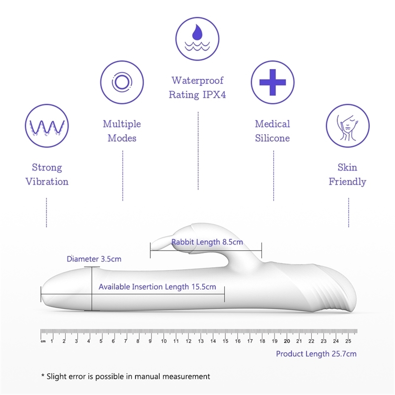 Vibrators DRYWELL Rabbit Vibrator G Spot Sex for Women Blended Orgasm Rotate Beads Clitoris Stimulator Waterproof Dildo 231018
