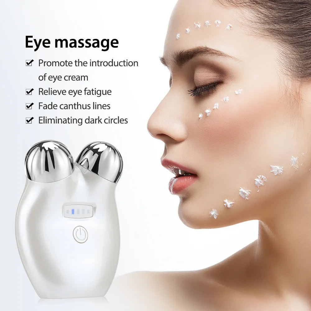 Face Care Devices EMS Lifting Microcurrent Roller Face Massager Tightening Anti Wrinkle Aging Massage Face Slimming Roller Skin Care Device 231018