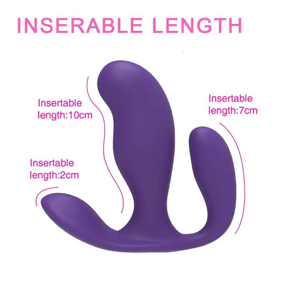 Vibrators 3 in 1 Panties Wearable Female Sex Toys Wireless Remote Vibrator for Women G Spot Clitoris Stimulator Anal Massager 231018