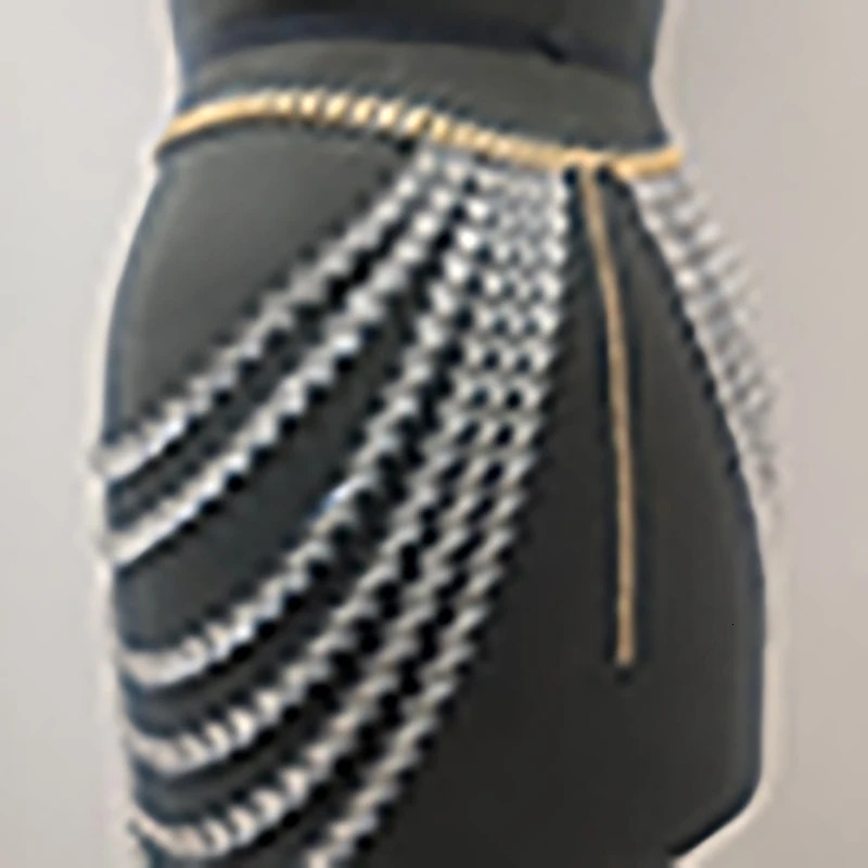 Other Fashion Accessories Winter Girlish Trendy Waist Chain Pink Stylish Body Jewelry Women's Fashionable Multilayered Accessories 231018