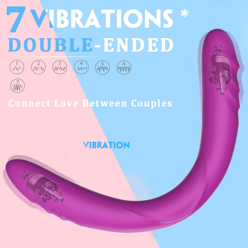 Vibrators Realistic DoubleEnded Dildo Vibrator for Women Lesbian Strapless Strapon Remote Control Sex Toys Couples 231018