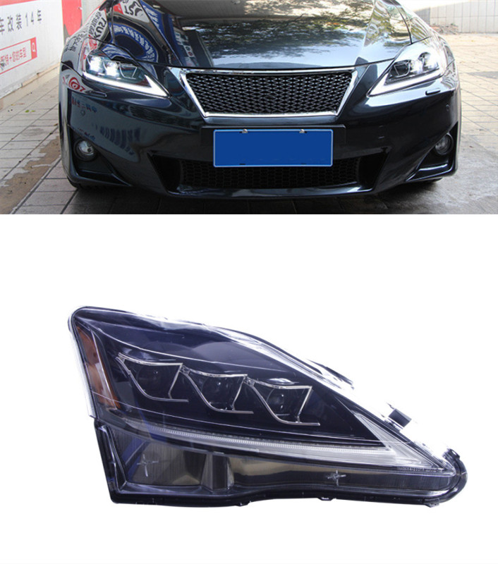 Full LED Light Streamer Steering Headlight Assembly for Lexus IS250 IS300 2006-2012 LED Daytime Running Lights