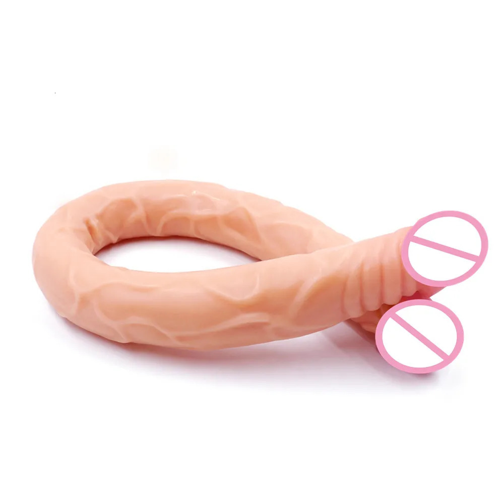 Vibrators L 55cm 2156 inch Super long Dildo for Lesbian Double Penis Sex Products Dildos Long Toys Woman 231018
