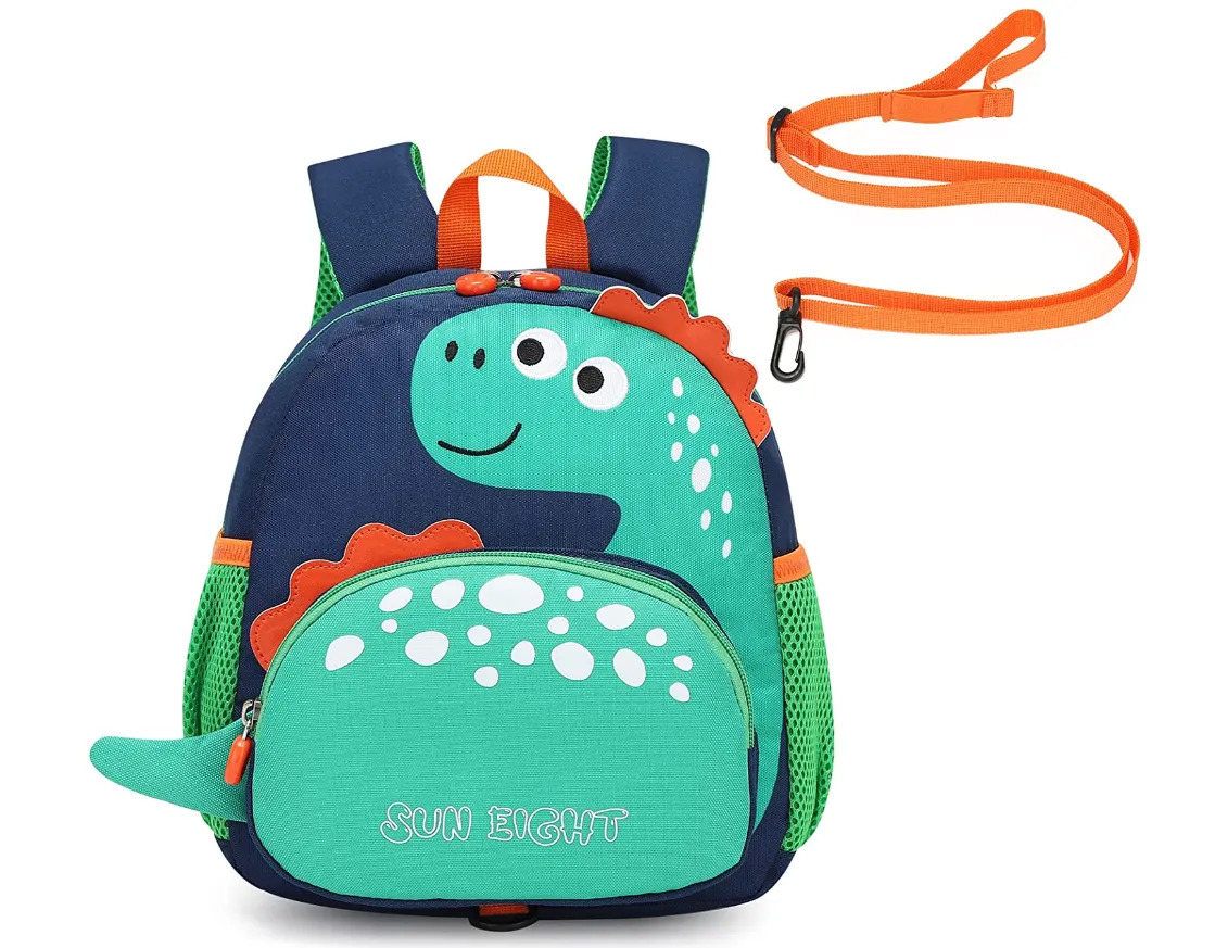 Backpacks SUN EIGHT Toddler Backpack with AntiLost Harness Kids School Bag for Baby Girl Boy 15 YearsDinosaur 231019