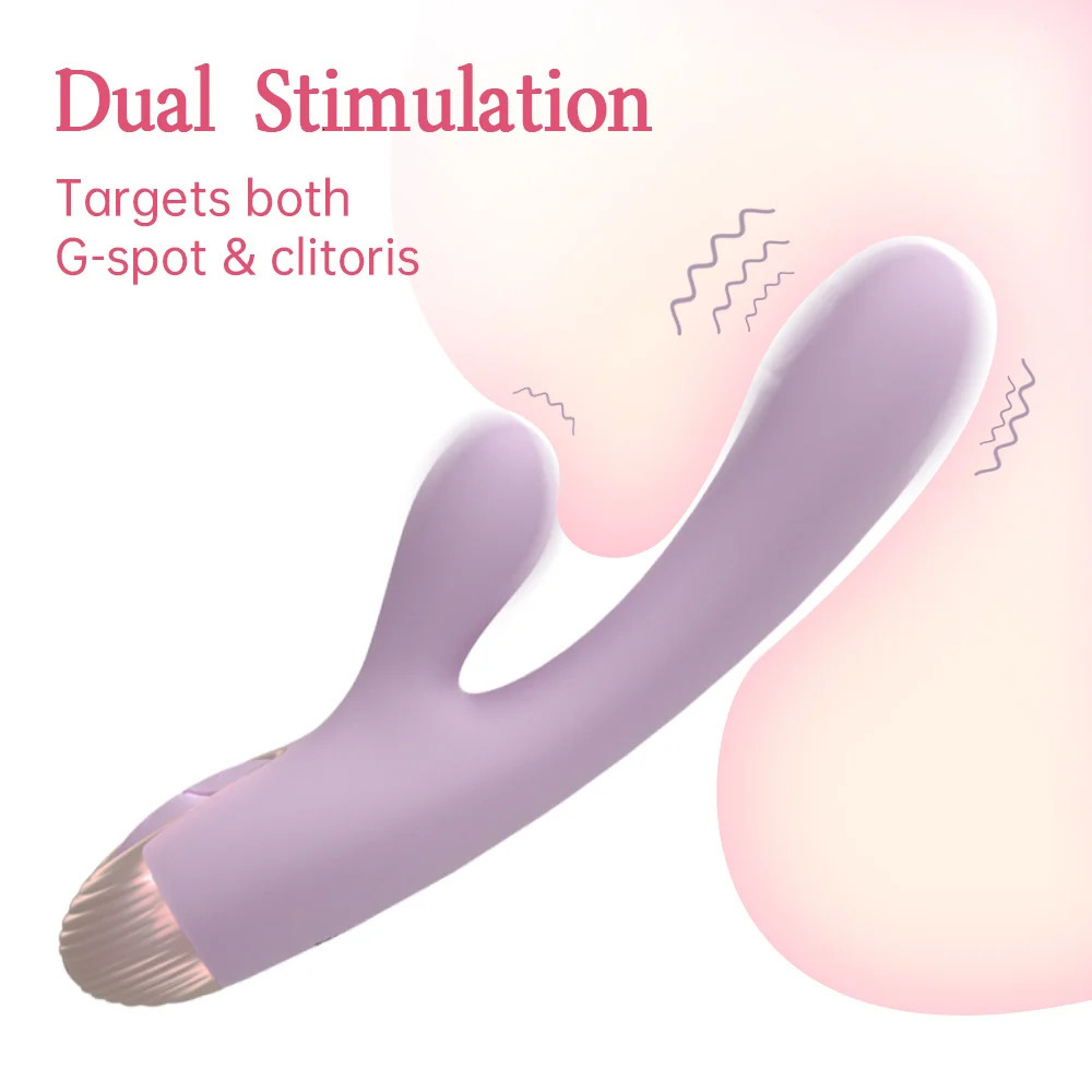 Vibrators DRY WELL Rabbit Vibrator with Unique Patting Function Clitoris Stimulator Dildo 10 Powerful Modes Dual Motor 231018