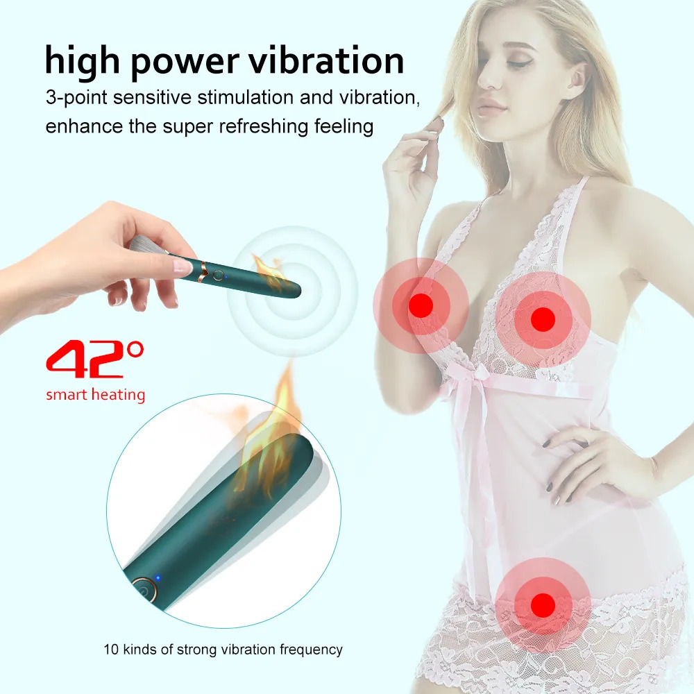 Vibrators Bullet Vibrator for Women GSpot Nipple Clitoral Makeup Brush Stimulator AV Magic Wand Massage Sex Toys Stick Dildo 231018