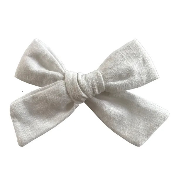 Hair Accessories 10pcsLot Soft Cotton Linen Fabric Bow clips Schoolgirl Sailor Clips Baby Girls 231019