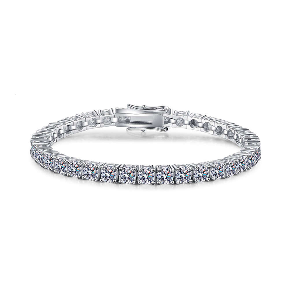 By testing 2mm-5mm VVS diameter woman Sterg Sier lab grew Moissanite tennis tennis ring