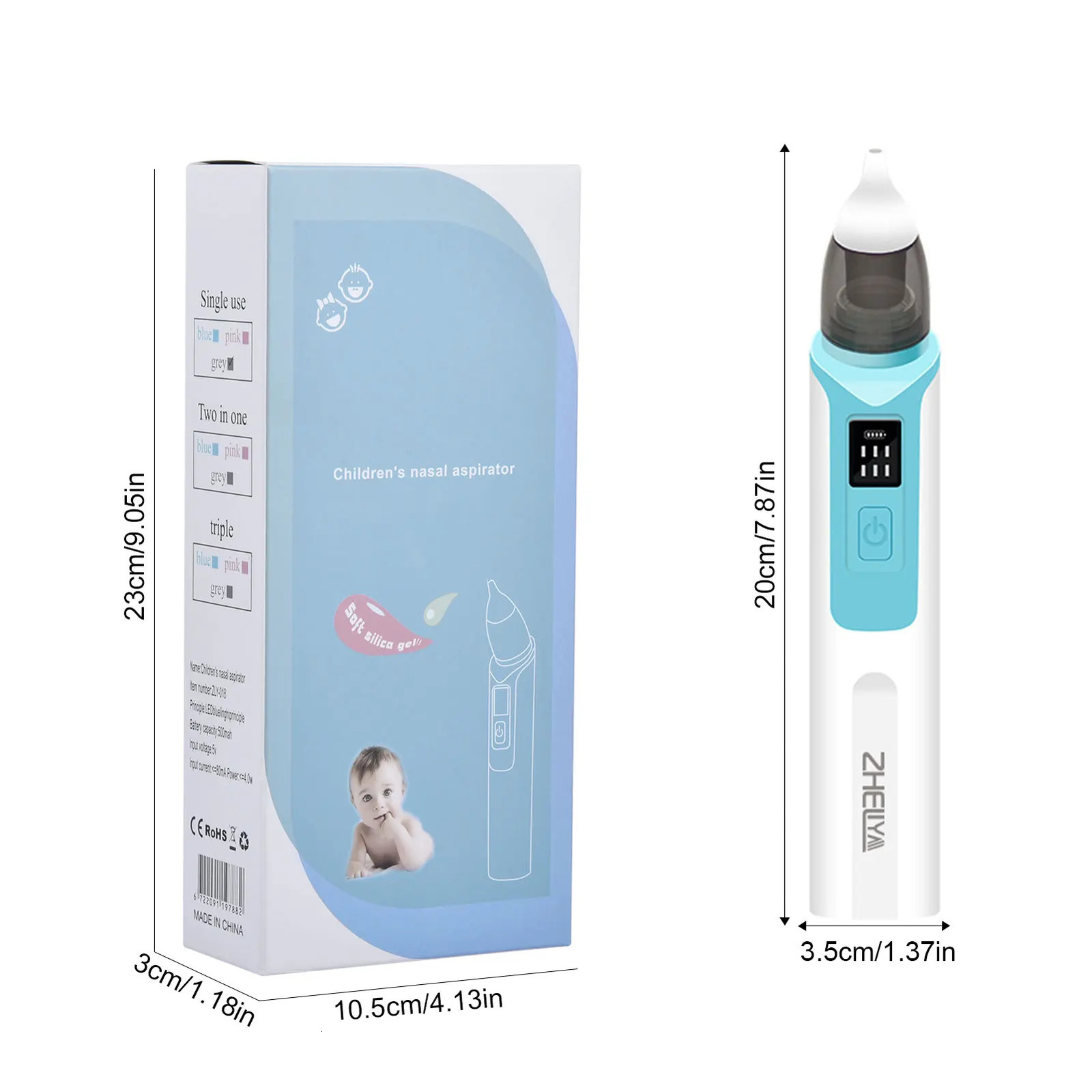Nasal Aspirators# Baby Nasal Aspirator Infant Nose Sucker Aspirator Electric Nose Cleaner Infants Clean Up Nasal Congestion born Children Home 231019