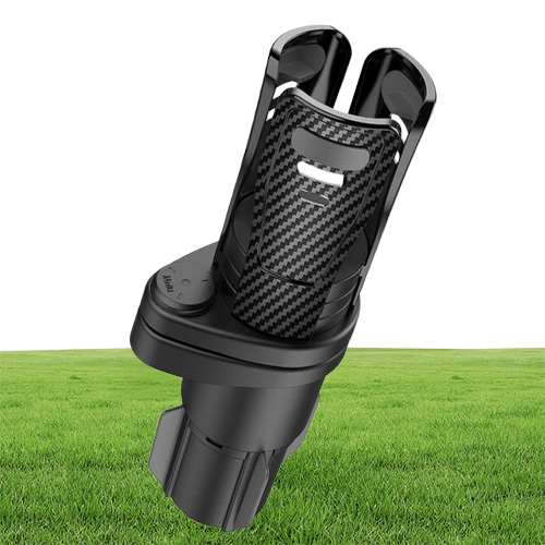 Drink Holder Dual Car Cup 2 In 1 Expander Adjustable 360 Degrees Rotating Nonslip Bottom Stable