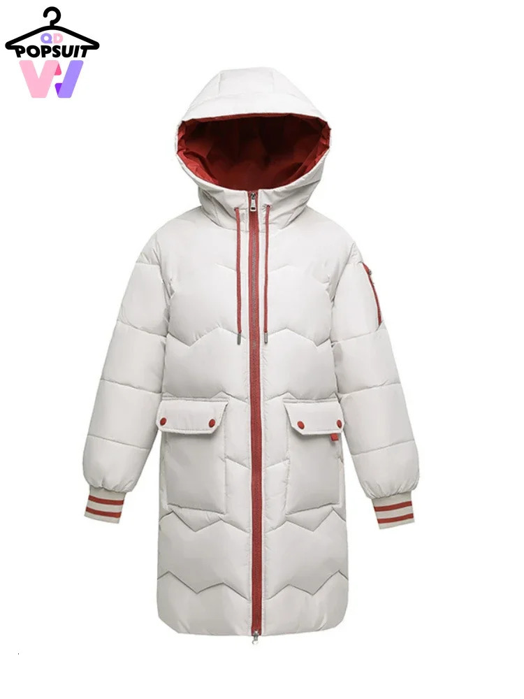 Women's Down Parkas in Winter Women Jackets Coats Casual Long Parka Cotton Turtleneck Hooded Cuffs Closing Windproof Travelling 231018