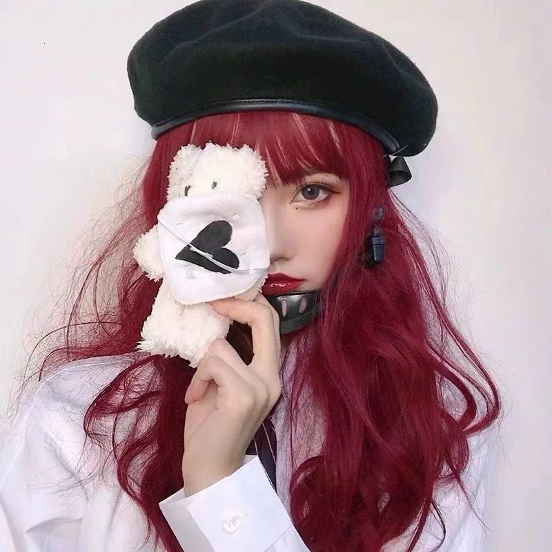 Berets Harajuku Adjustable Buckle Women Beret Grunge Y2k Straps Girl Painter Hat For Female 231018