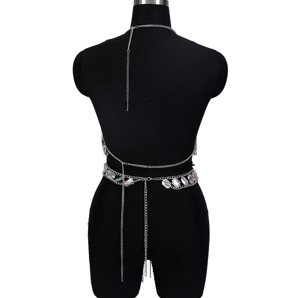 Other Fashion Accessories Sword Belt Women's Harness Bra Natural Decorations Body Jewelry Waist Bead Body Chain Bikini Beach Costume Rave Wear Ac