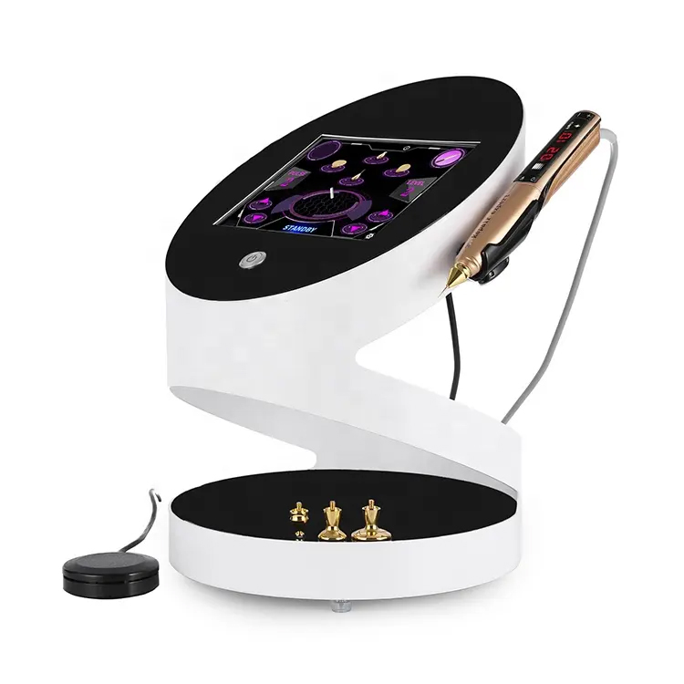 Professional Face Care Firming Oil Reduction Whitening Skin Smoothing Wrinkle Reduction Plasma Pen Ozone 2 in 1 7 Probes Changeable Machine