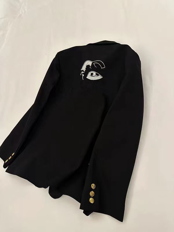 Little tide brand letter suit jacket female 2023 autumn and winter new temperament loose casual suit top
