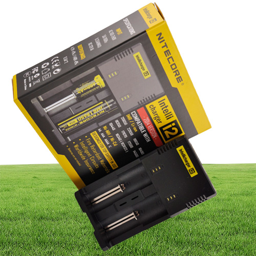 Authentic Nitecore I2 Universal Charger for 16340186501450026650 Battery US EU AU UK Plug 2 in 1 Intellicharger Battery Charger