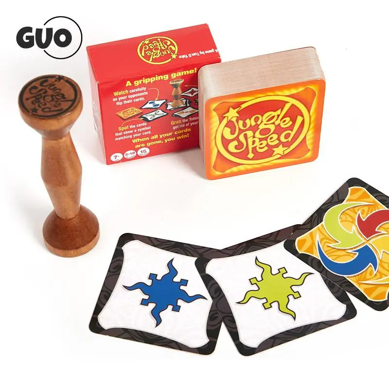 Outdoor Games Activities Jungle Board Game Party Cards Table Brown Wood Token Run Fast Pair Forest Speed For Kids Family 231020