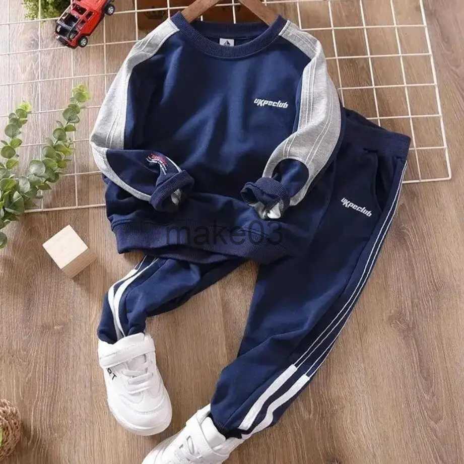Clothing Sets 2-10 Year Boys Clothing Sets New Spring Teenagers Kids Clothing Suits Children Autumn Stripe Sports Tracksuits Suits Boys Outfit J231020