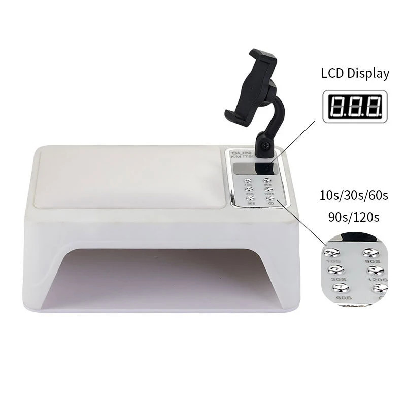 Nail Dryers 96w Nail Lamp UV LED Lamp Machine With Hand Pillow Wear Nail Special Nail Lamp High-power Quick-drying Nail Polish Baking Lamp 231020