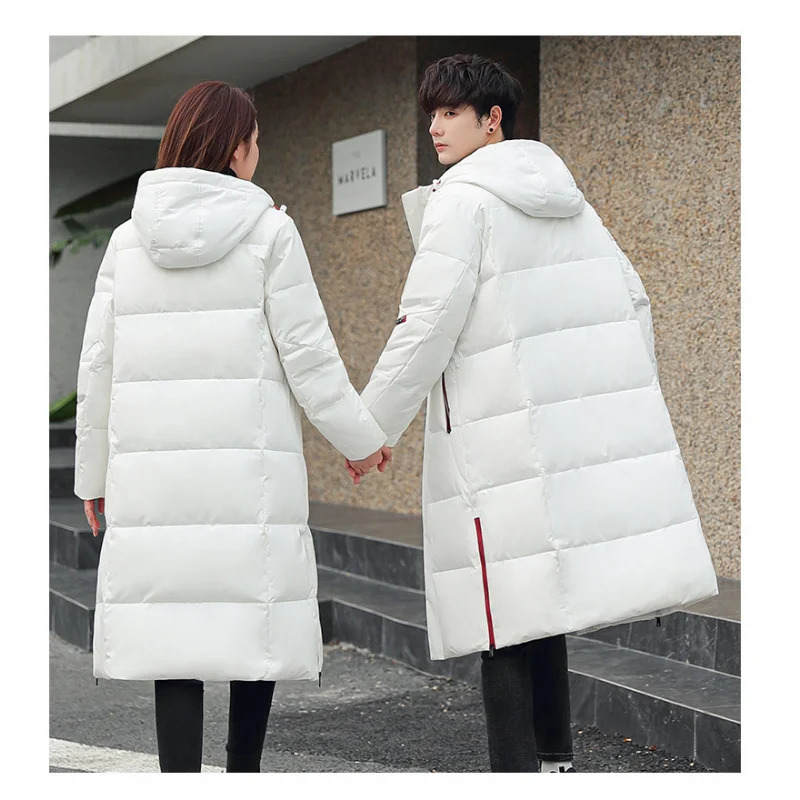 Men's Vests Winter Thick Warm Waterproof Jacket Down Long 86 White Duck Hooded Parka S3XL 231020