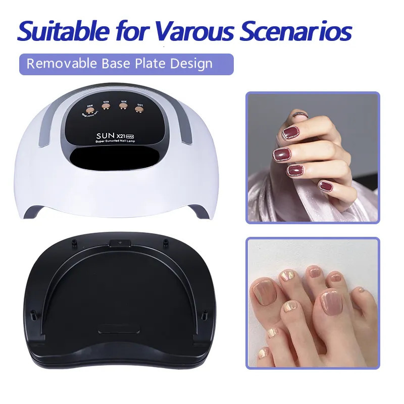Nail Dryers 320W UV LED Nail Lamp 72LEDS Professional Gel Polish Drying Lamp with Automatic Sensing 4 Timer Nail Dryer Manicure Salon Tools 231020