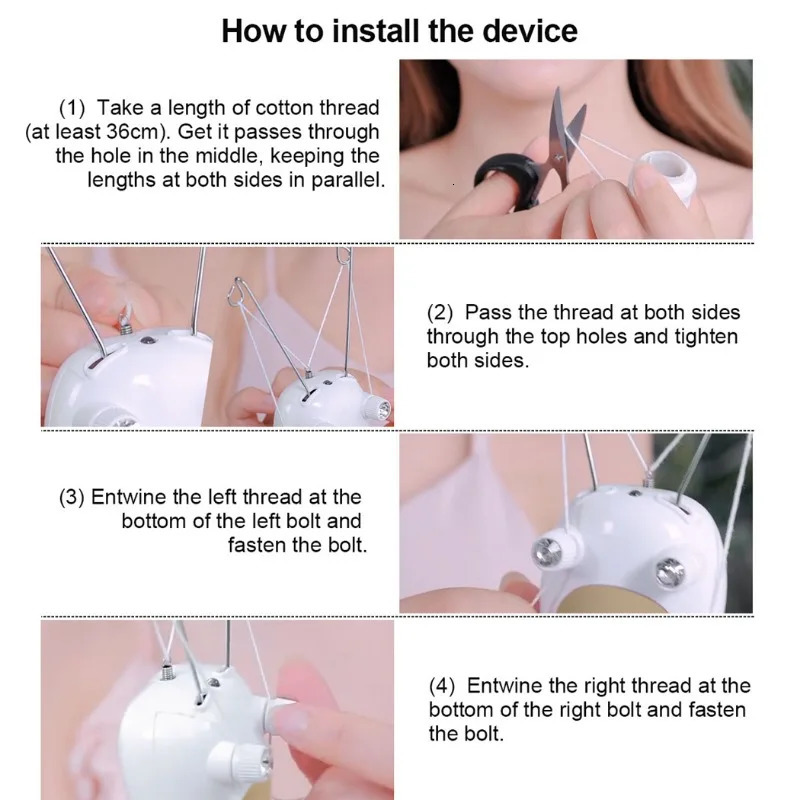 Epilator Women Electric Body Hair Removal Defeatherer Cotton Thread Depilator Beauty Personal Care Appliance 231020