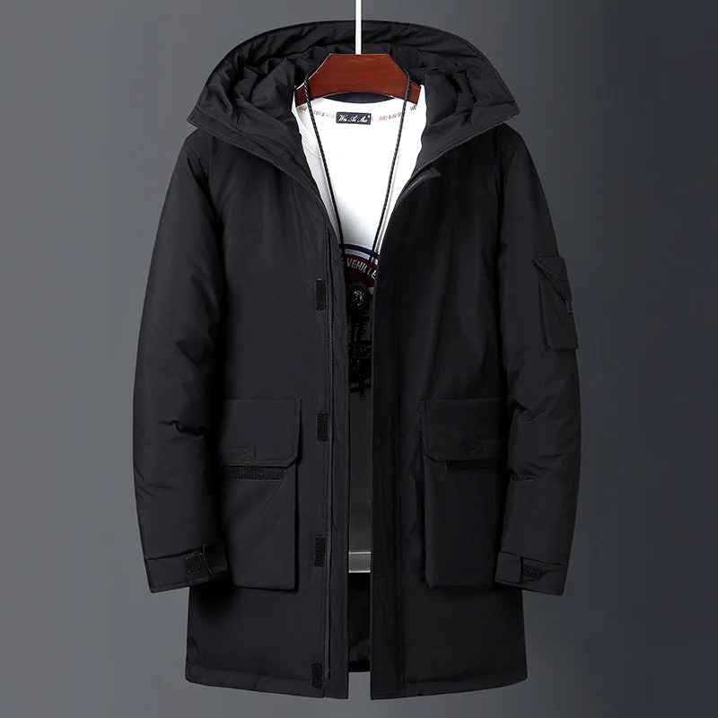 Men's Vests 2023 Top Parka Long Down Jackets Winter Men White Duck Warm Hooded Autumn Casual Black Fluffy Coat Beige Yellow Male xfewsddcg 231020